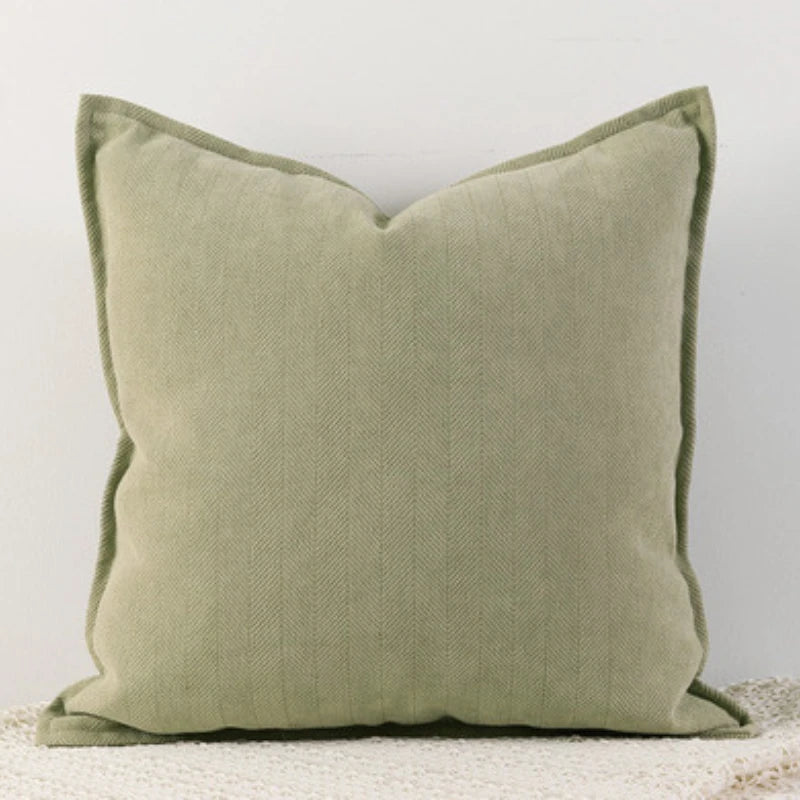 Alden Thickened Solid Cushion Cover - Gray