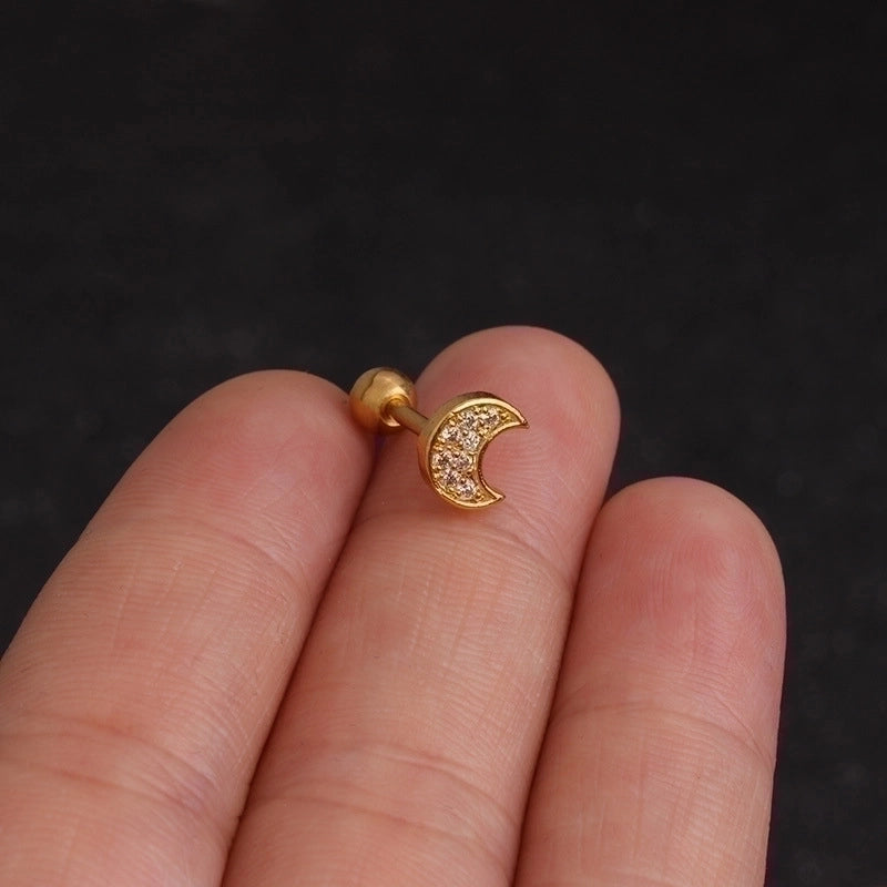 Ear Cartilage Rings & Studs Flower 316L Stainless Steel  Copper