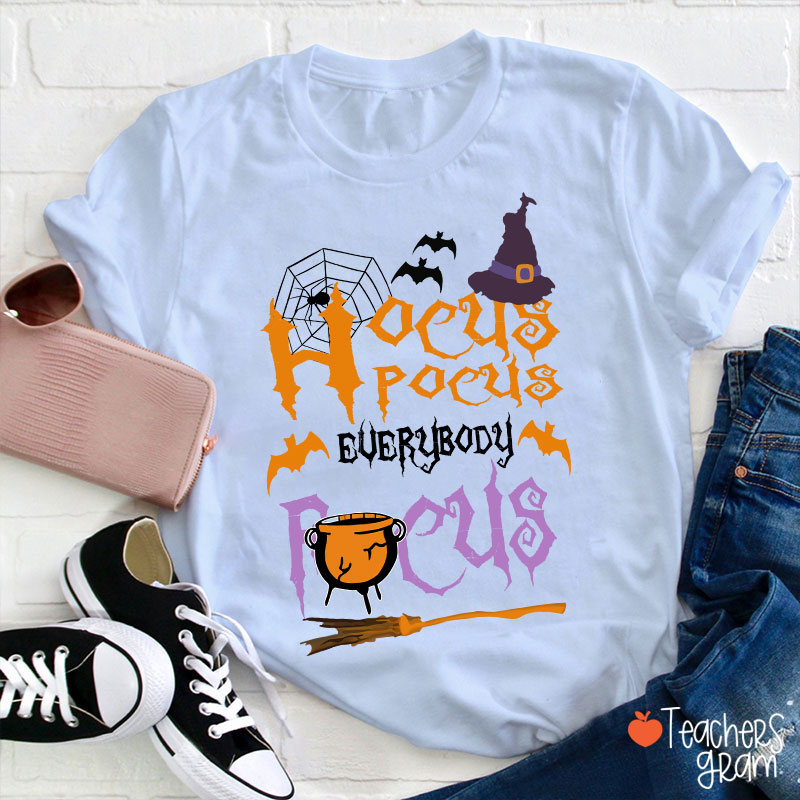 Hocus Pocus Everybody Focus Witch Hat T-Shirt