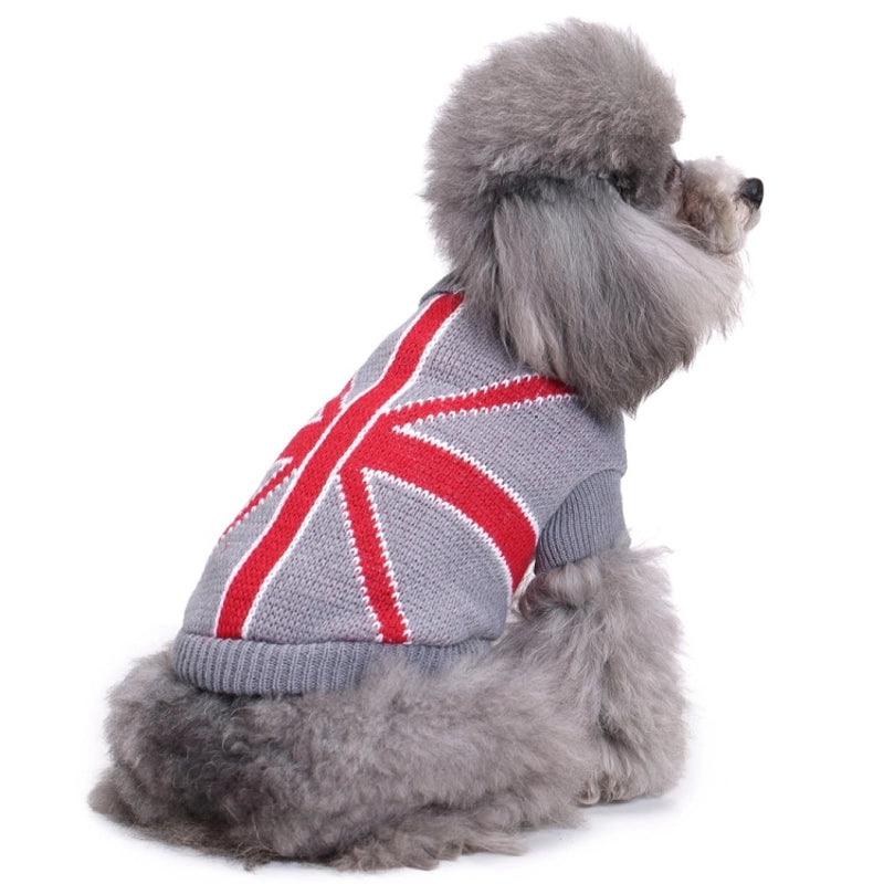 Minimalist British Style Polyester Plaid Pet Clothing