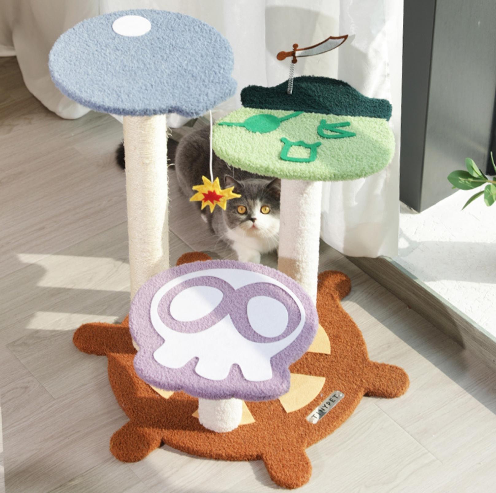 Tinypet Captain A-Bing's Pirate Ship Cat Tree Climbing Frame