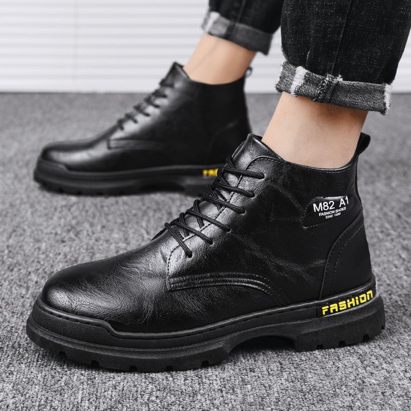 Men's Outer Wear Casual Lace-up Martin Boots