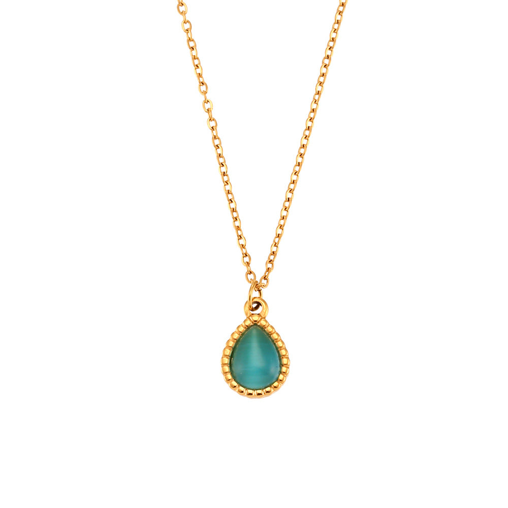Fashion Geometric Stainless Steel 18K Gold Plated Necklaces