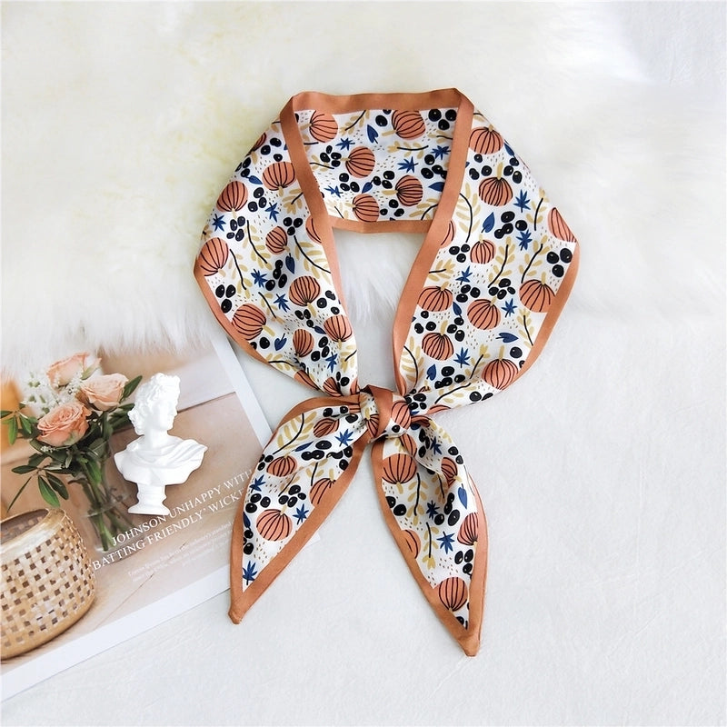Double-sided Sharp-angled Silk Scarf