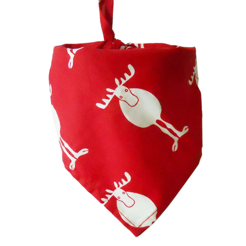 Cartoon Style Cotton Christmas Graffiti Pet Scarf 1 Piece