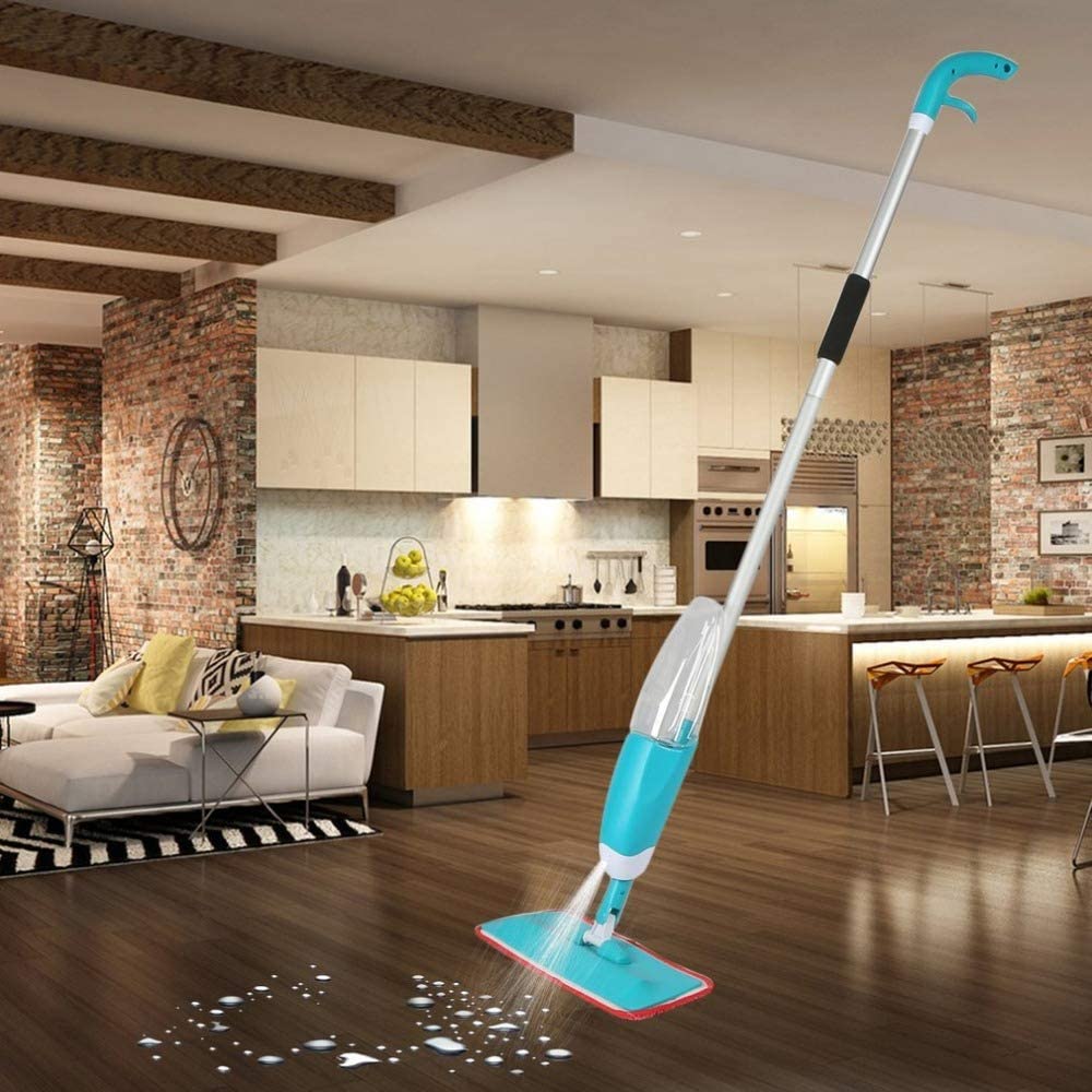 Handheld Water-Spraying Mop. Mop With Spray