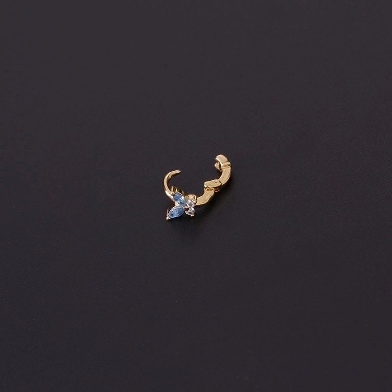 Ear Cartilage Rings & Studs Lady Butterfly Copper Plating