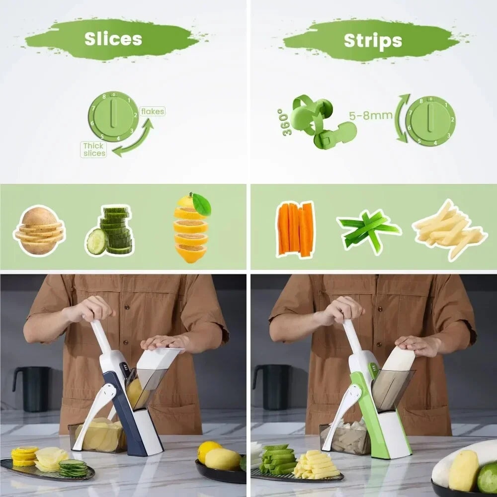 5-in-1 Manual Vegetable Chopper