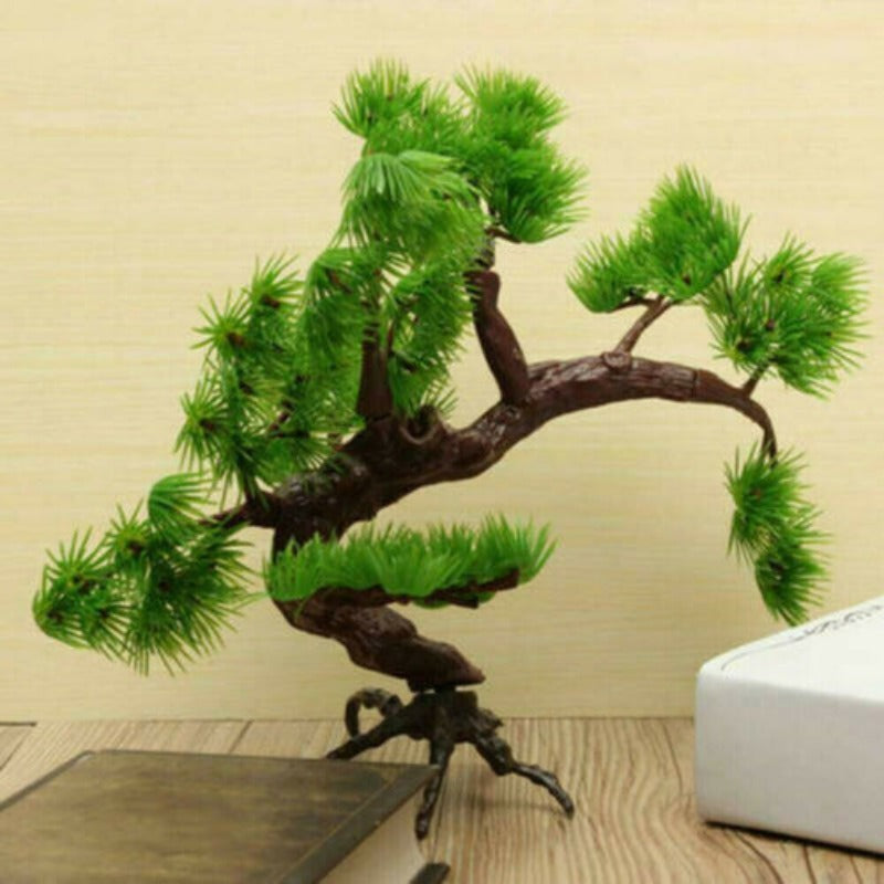 Pine Tree Plastic Ornament For Aquarium