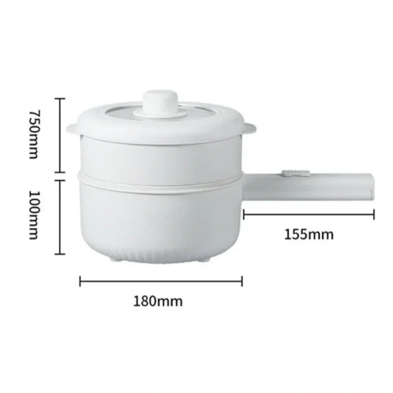 Multifunctional Double-Layer Electric Pot with Steamer