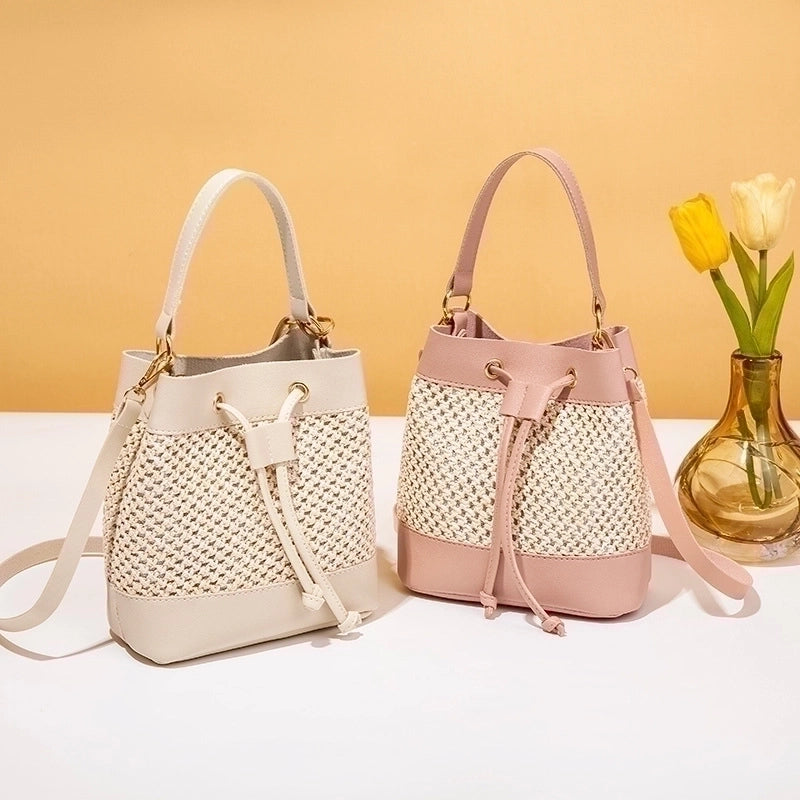 Women's Small Autumn Pu Leather Fashion Bucket Bag