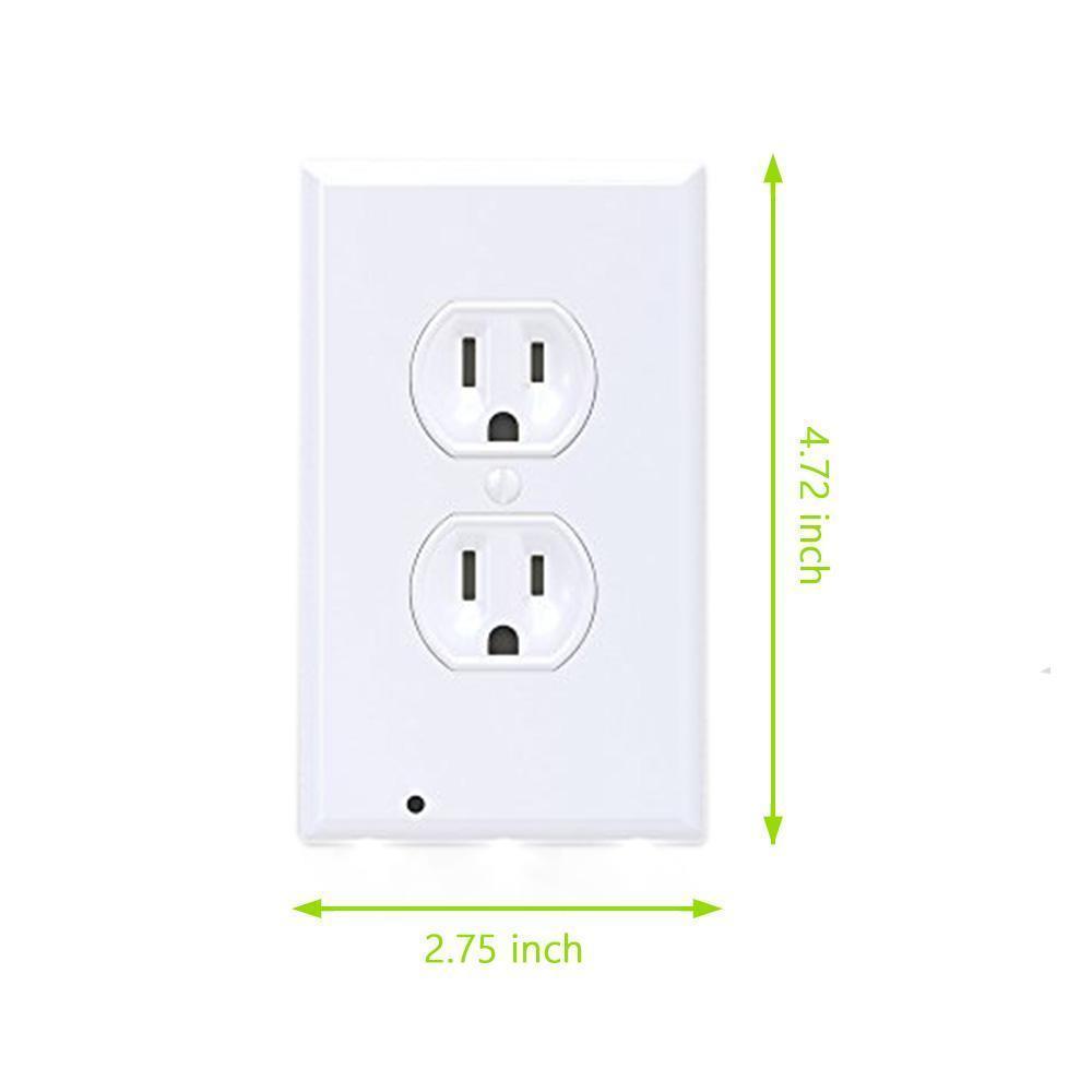 Outlet Wall Plate With LED Night Lights