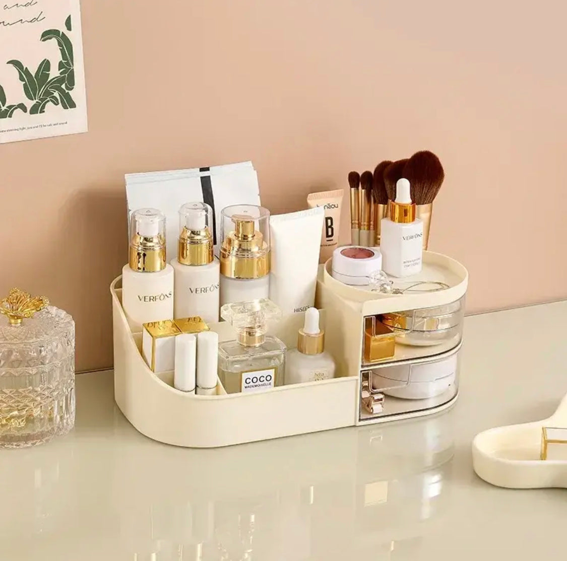Large Capacity Makeup Drawer Organizer