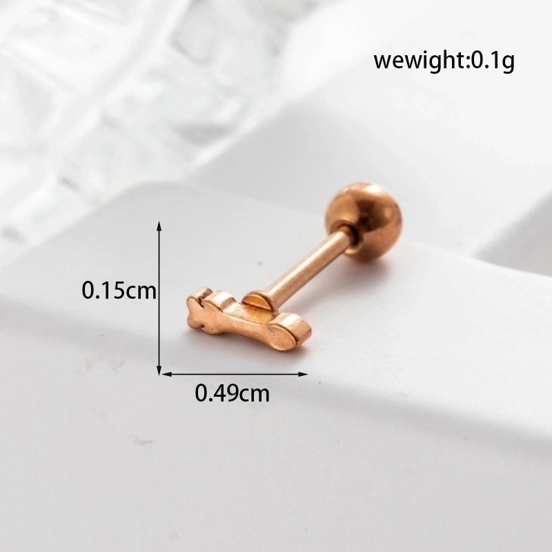 Ear Cartilage Rings & Studs Geometric 316L Stainless Steel  Plating