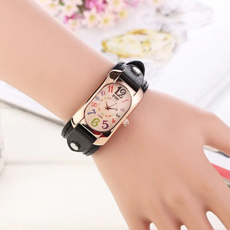 💜Special Gift - Vintage Leather Quartz Stone Women's Watch