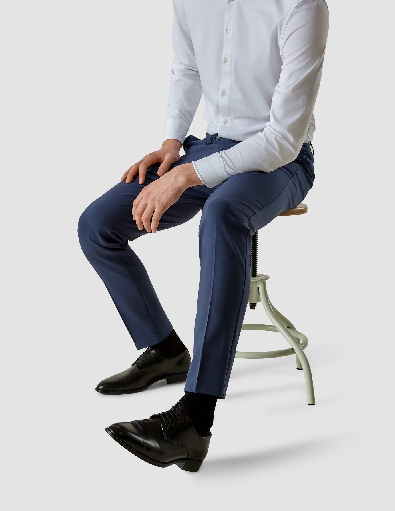 Suit Pants Slim Marine Blue