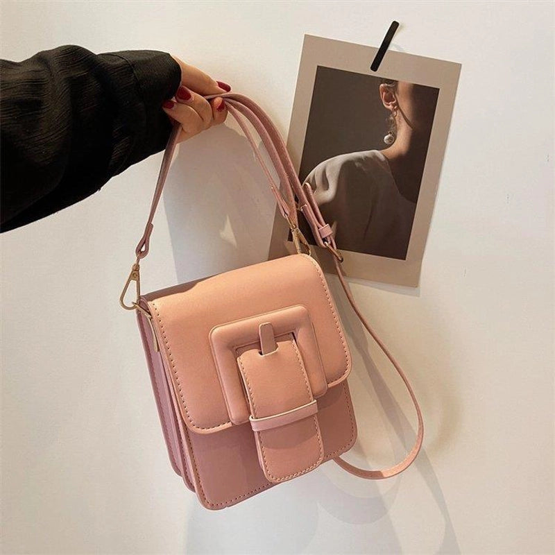 Women's Medium All Seasons Pu Leather Classic Style Shoulder Bag