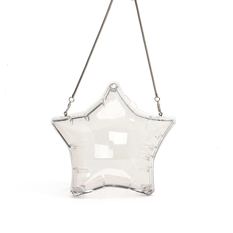 Women's PVC Solid Color Streetwear Lock Clasp Shoulder Bag