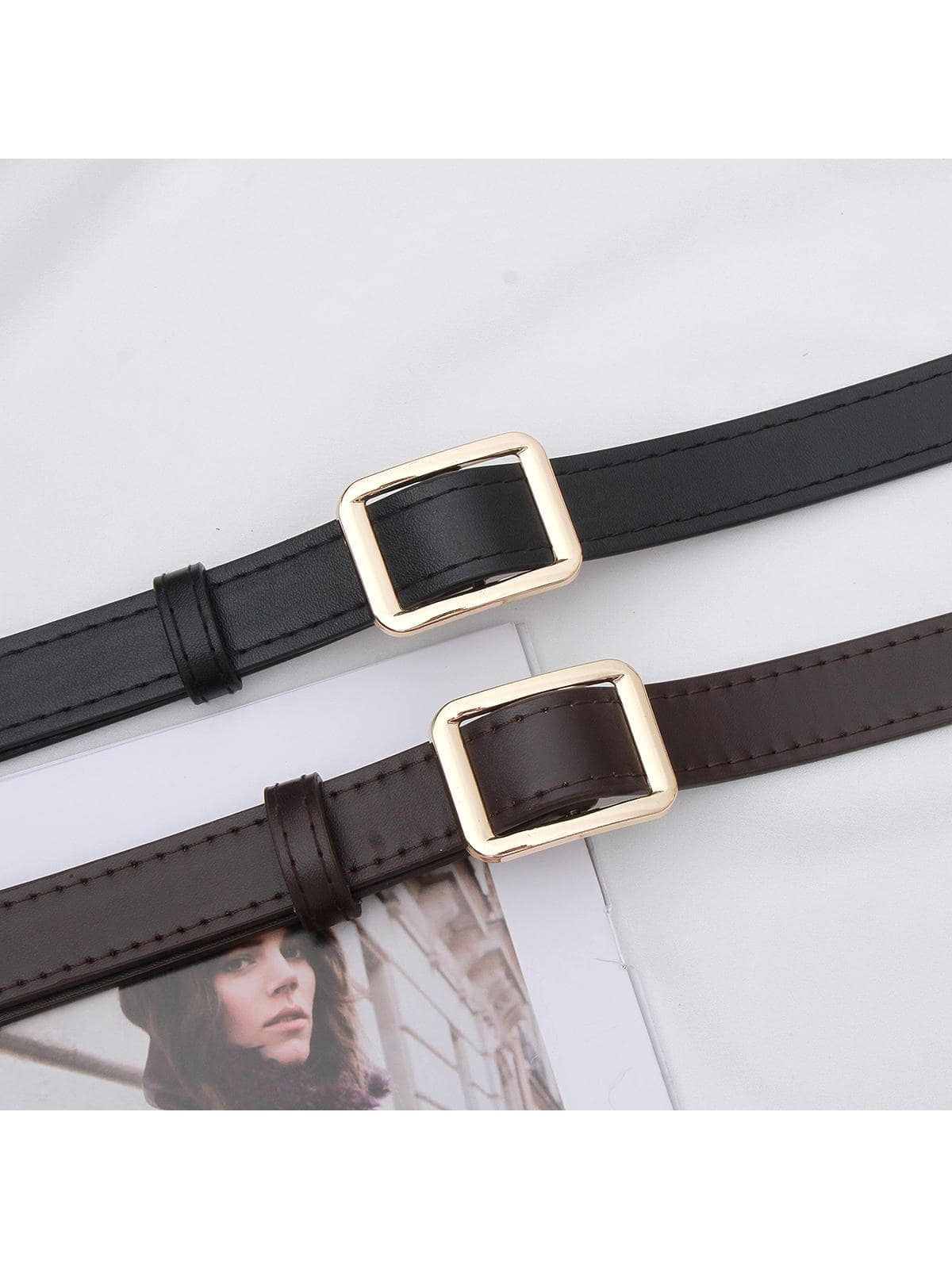 Square Buckle Belt