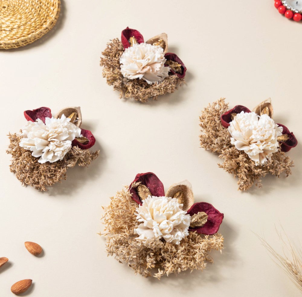 Shola Mini Floral Cluster Set Of 4