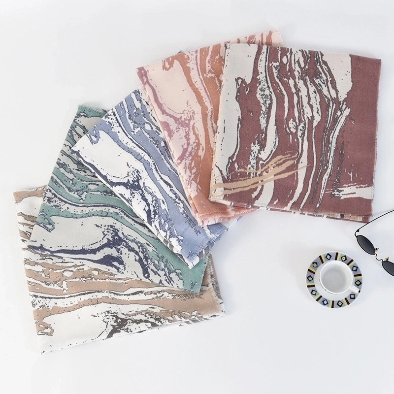 Women's Fashion Geometric Imitation Cashmere Winter Scarves