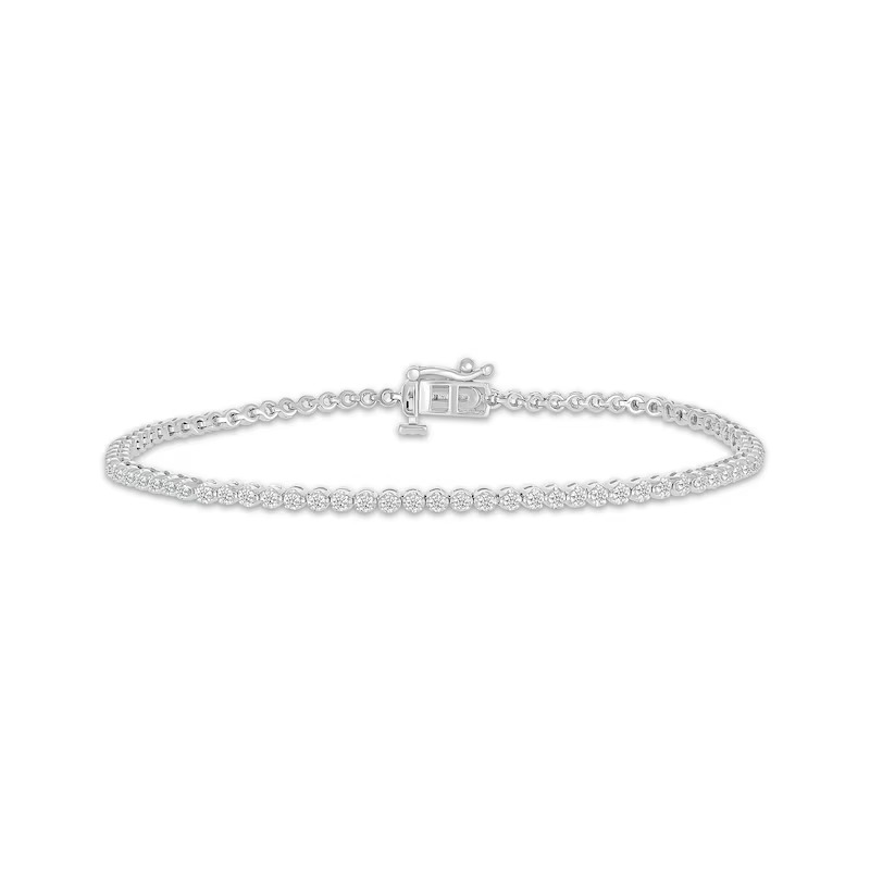 Diamonds Tennis Bracelet 1 ct tw 10K White Gold 7