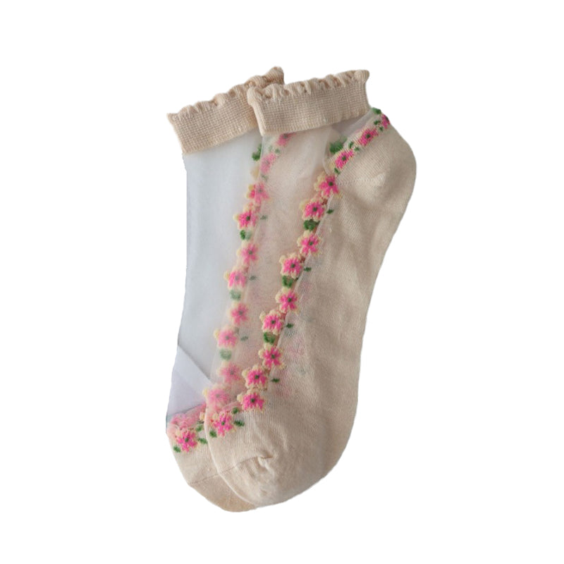 Summer Floral Breathable Socks