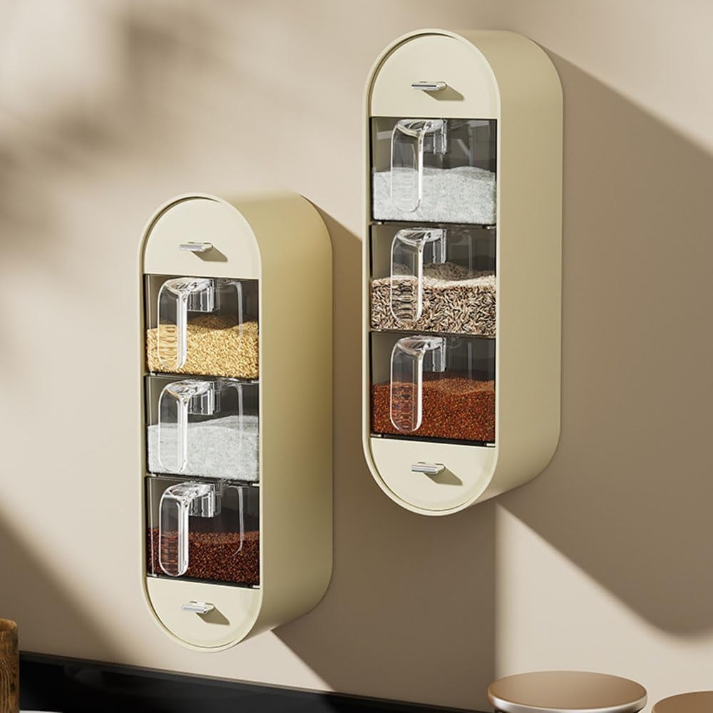 Household Condiment Box No drilling Hangable Condiment Dispenser.for Home Kitchen