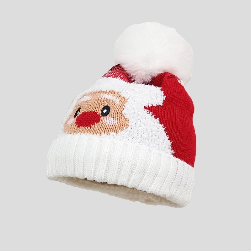 Women's Cute Santa Claus Eaveless Wool Cap