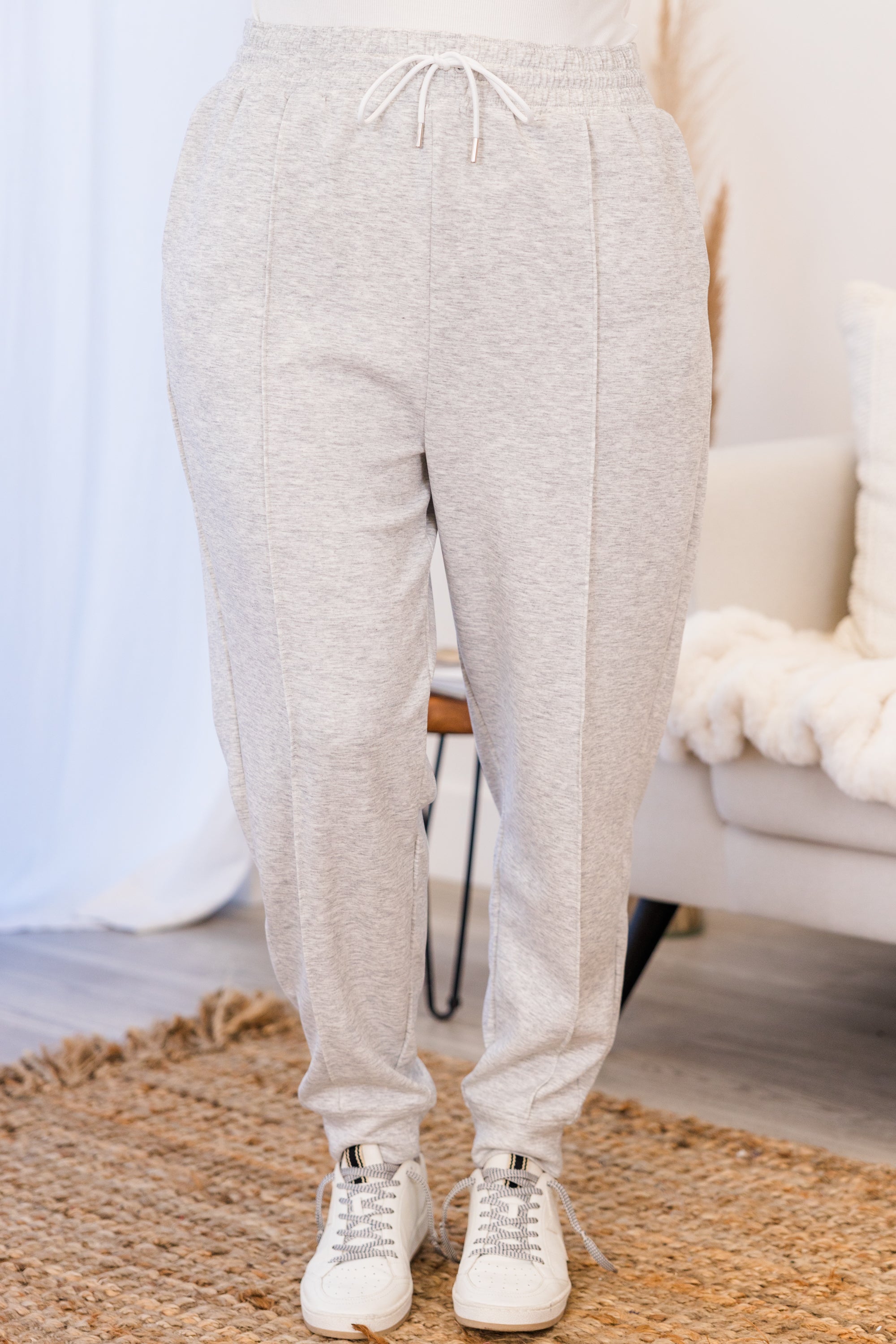 Staying In Jogger. Heather Grey