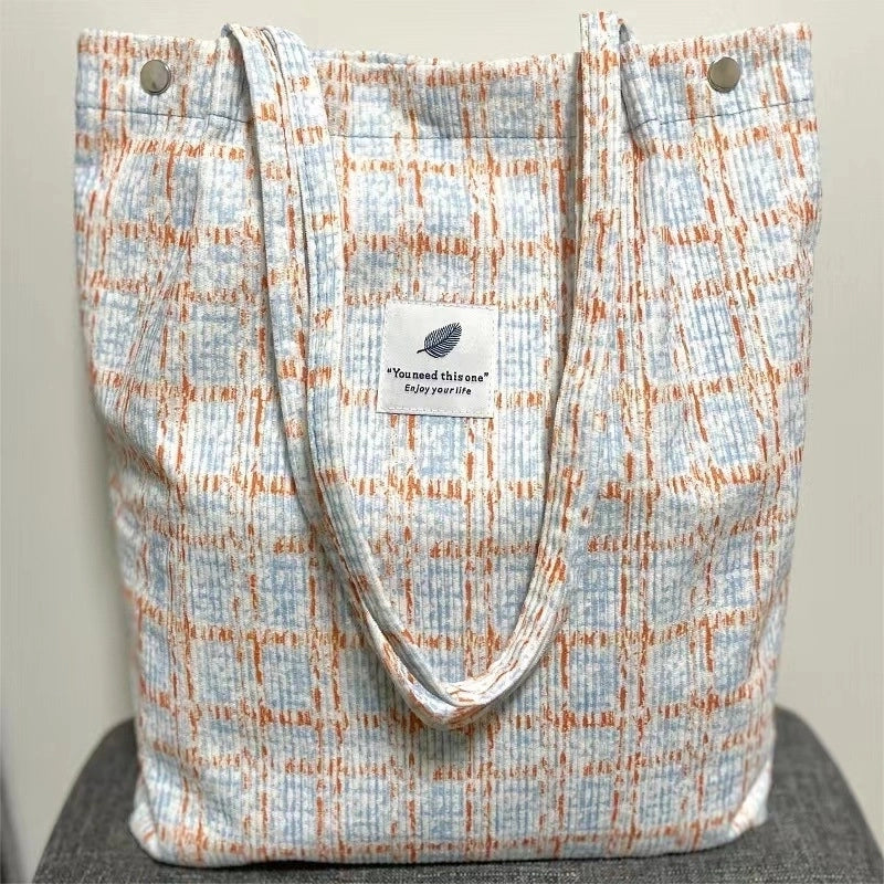 Corduroy Temperament High Capacity Bag