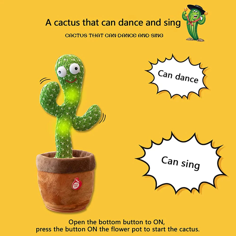 Dancing and Talking Cactus Toy