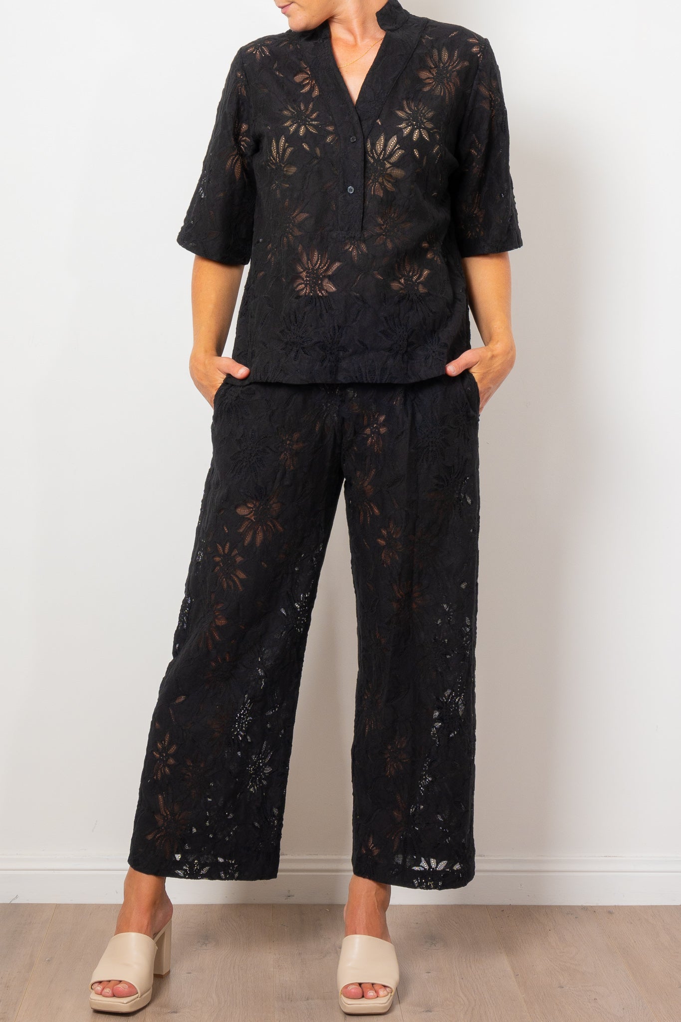 Mela Purdie Dart Shirt Flora Lace