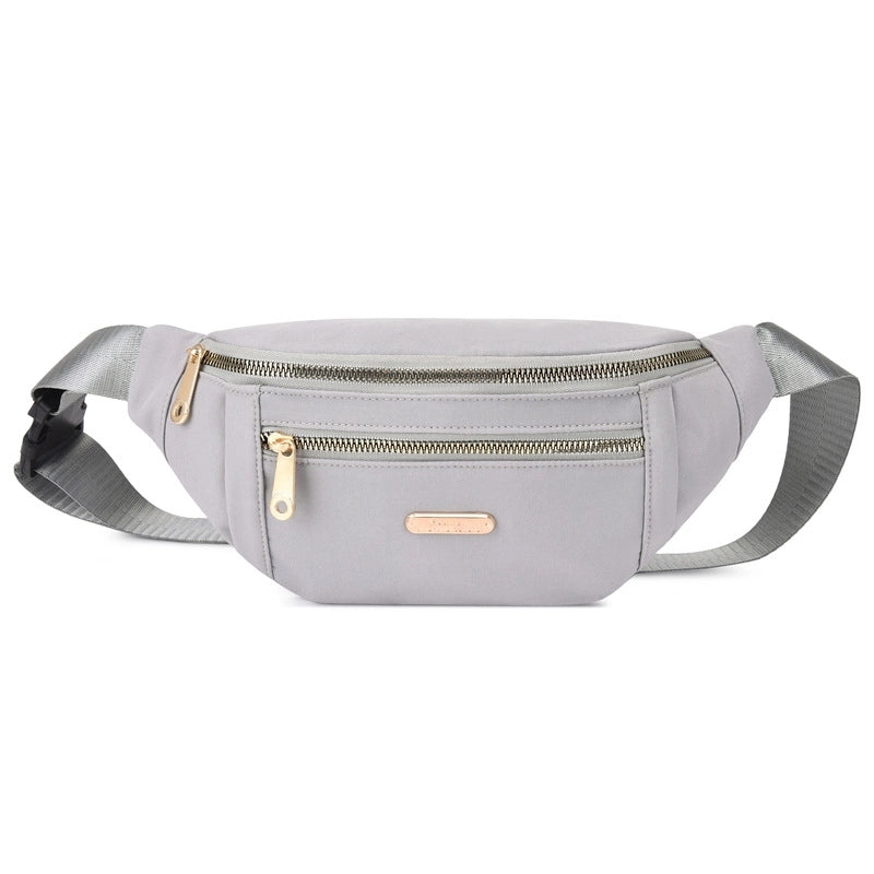 Women's Fashion Solid Color Oxford Cloth Waist Bags
