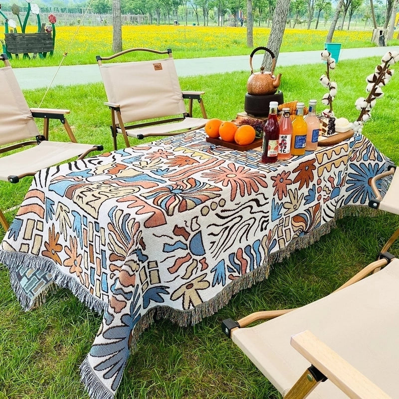 Fashion Flower Butterfly Cotton Blanket