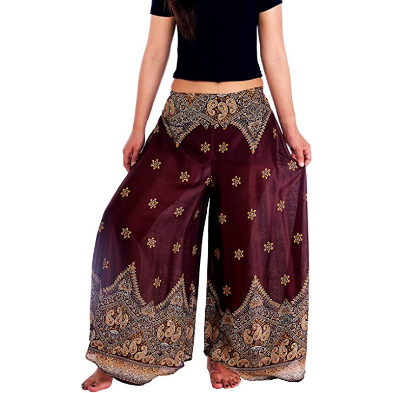 Palazzo Pants for Women Wide Leg Boho Harem Yoga Pants