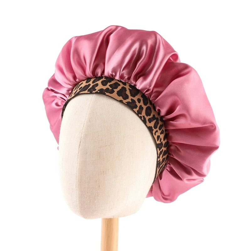 Women's Basic Minimalist Leopard Printing Eaveless Beanie Hat