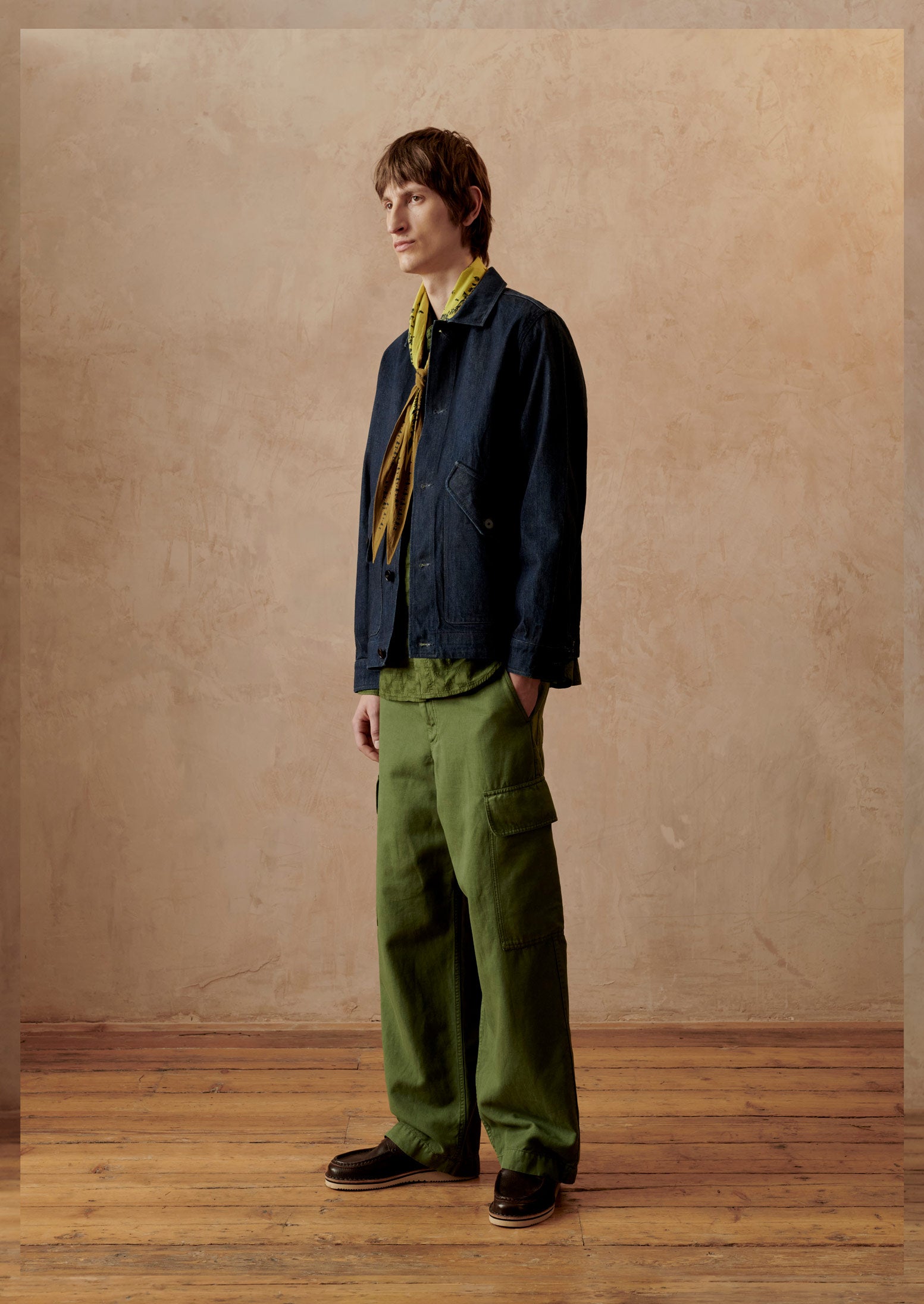 Patch Pocket Wide Leg Trousers | Propagator Green