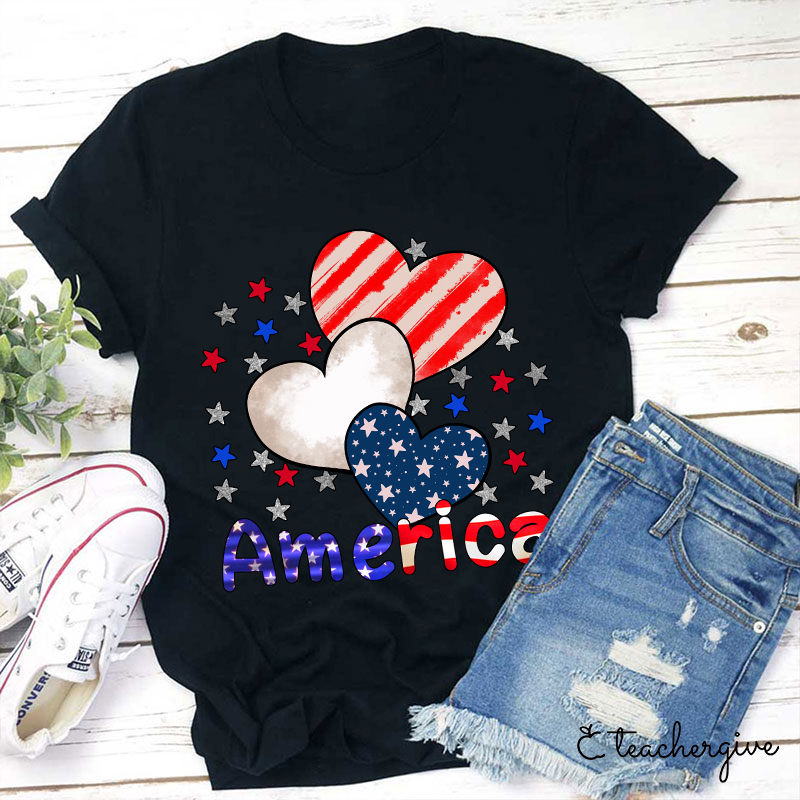 America Heart T-Shirt