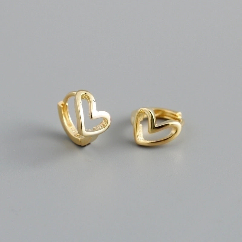 2 Pieces Minimalist Geometric Copper Plating Ear Studs 1 Pair