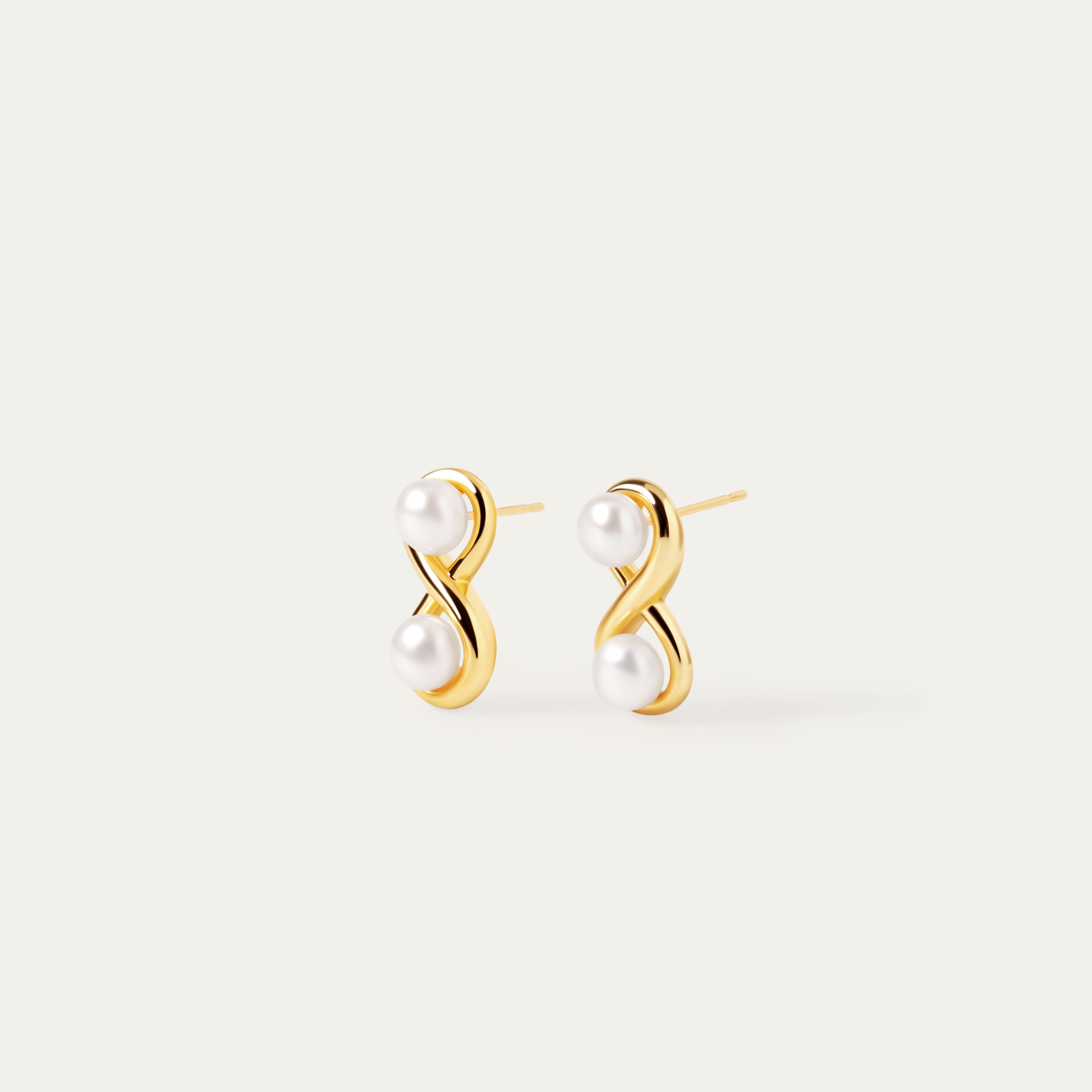 Fini Pearl Clip-On Earrings (18K Gold Brass)