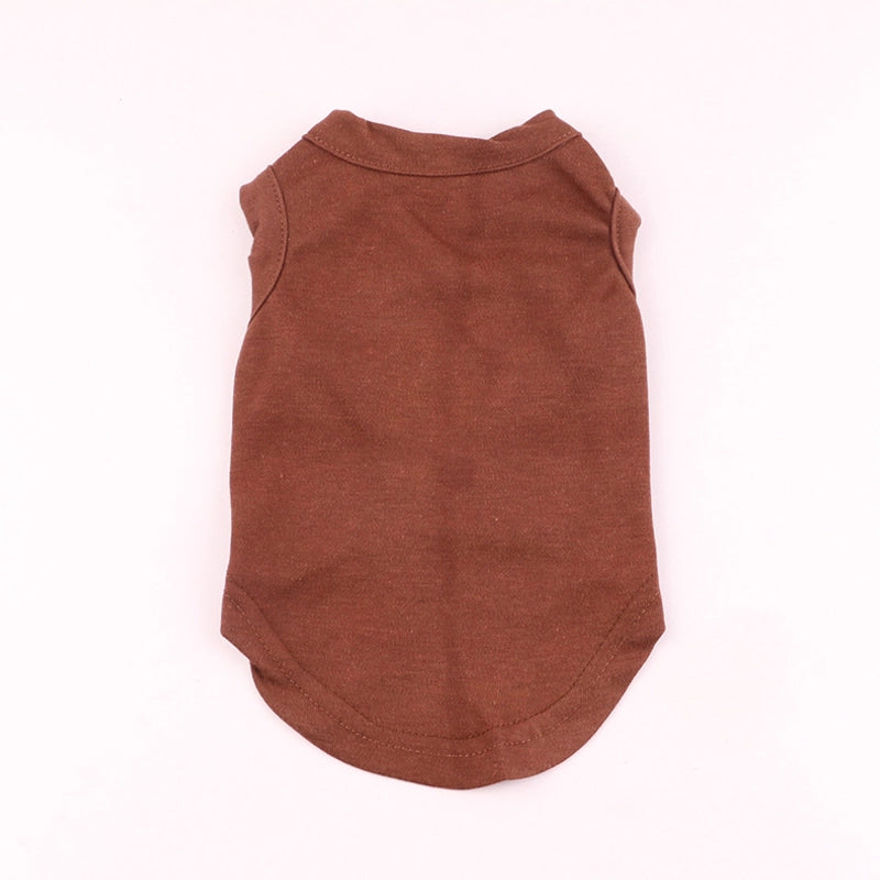 Casual Polyester Solid Color Pet Clothing
