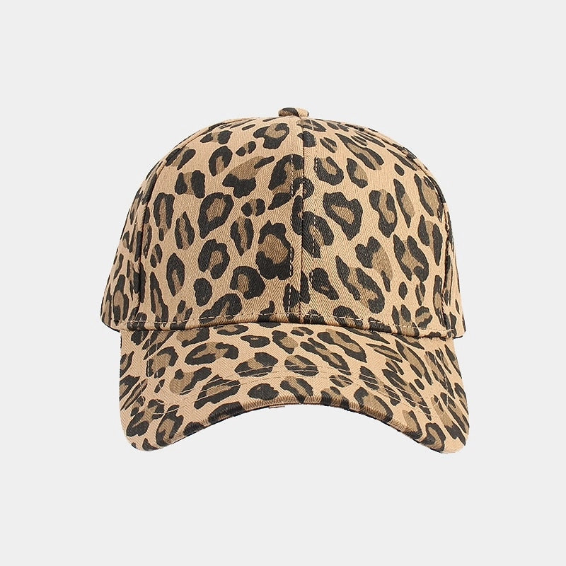 Women's Fashion Zebra Printing Curved Eaves Baseball Cap