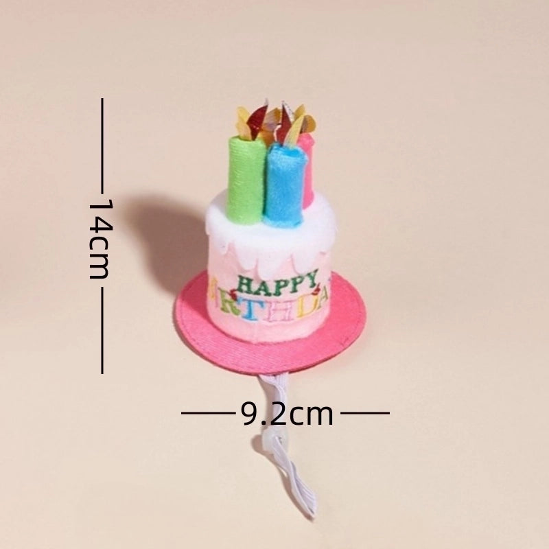 Cute Polyester Birthday Cartoon Letter Pet Scarf Pet Tire