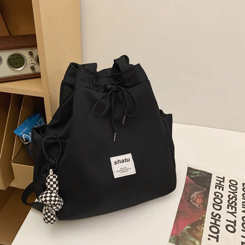 Harajuku Style Oxford Drawstring Lightweight Backpack