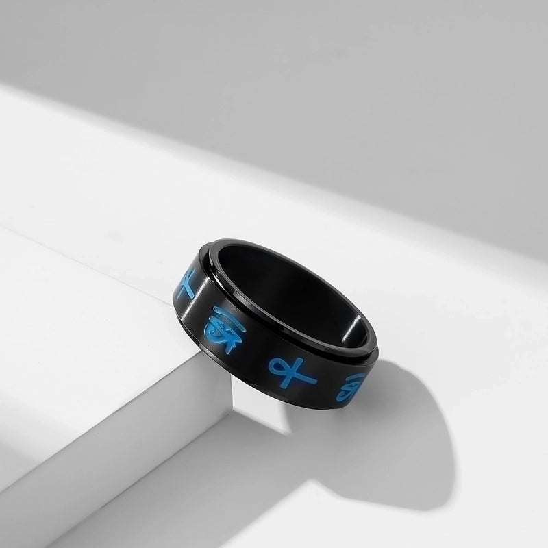 Fashion Symbol Stainless Steel Rings Polishing Stainless Steel Rings