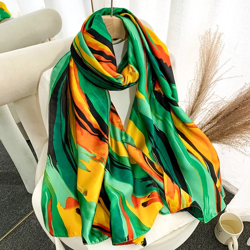 2025 Autumn And Winter New Scarf Popular Leopard Print Scarf Long Women's Shawl Daily Street Snap Scarf Hijab