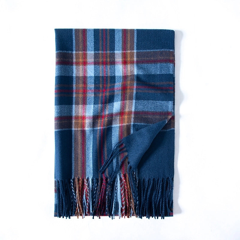 Women's Casual Elegant Streetwear Plaid Imitation Cashmere Scarf