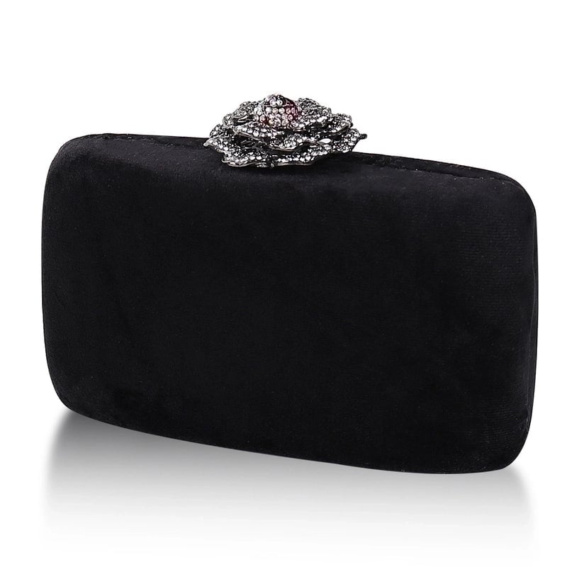 Yellow Black Light Green Pu Leather Solid Color Square Evening Bags