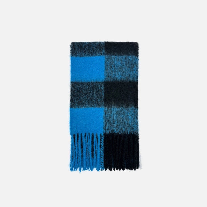 Women's Elegant Basic  Lattice Artificial Wool Wool Blend Scarf